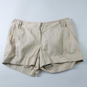 Express Chino Shorts Cuffed Hem Womens Size 12 Beige